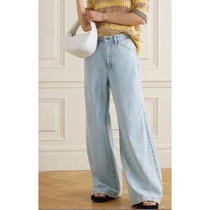 Frame Le Baggy Palazzo Jeans Light Wash Size 27